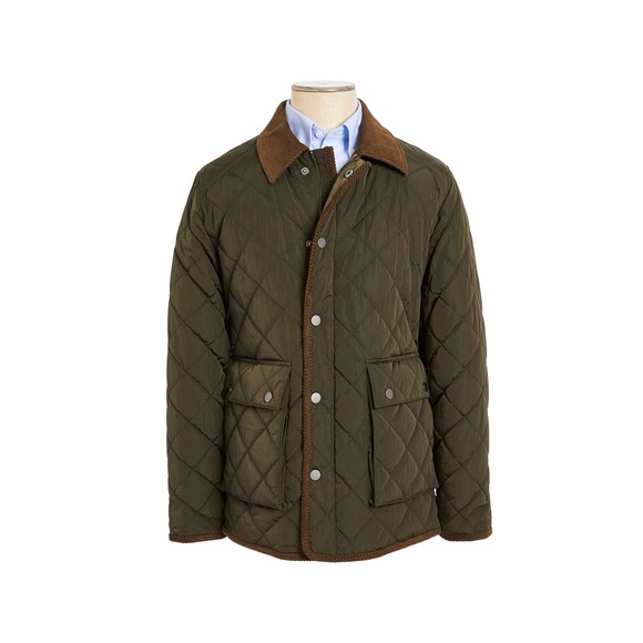 Lauren Ralph Lauren Big Boys Diamond-Shaped Regular Raincoat‎ - Green - Size 16R